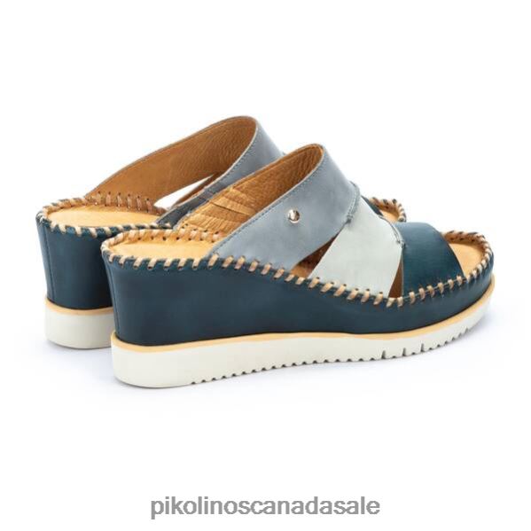 AGUADULCE multicolor leather wedge sandals Women River 4604J89 Pikolinos Footwear