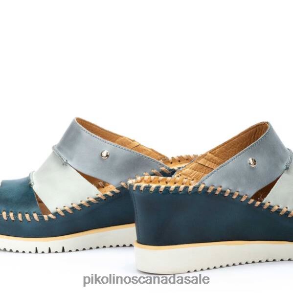 AGUADULCE multicolor leather wedge sandals Women River 4604J89 Pikolinos Footwear