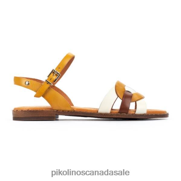 ALGAR cross-strapped flat sandals Women Honey 4604J715 Pikolinos Footwear