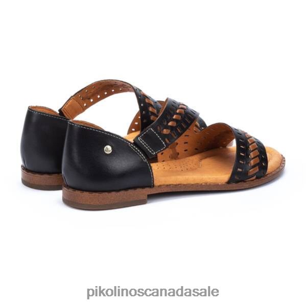 ALGAR flat sandals with closed heel Women Black 4604J24 Pikolinos Footwear
