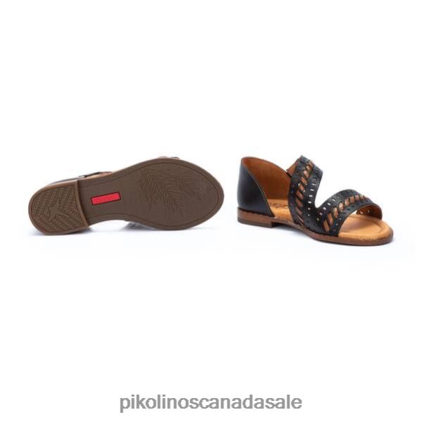 ALGAR flat sandals with closed heel Women Black 4604J24 Pikolinos Footwear