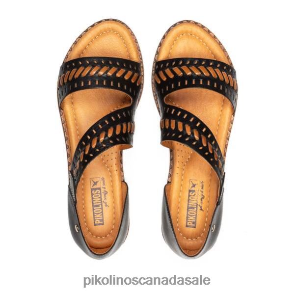 ALGAR flat sandals with closed heel Women Black 4604J24 Pikolinos Footwear
