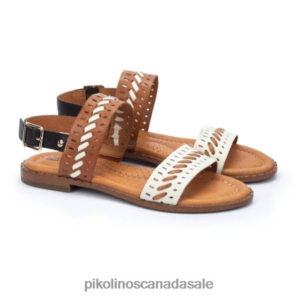 ALGAR flat sandals with hand stitching Women Nata 4604J26 Pikolinos Footwear