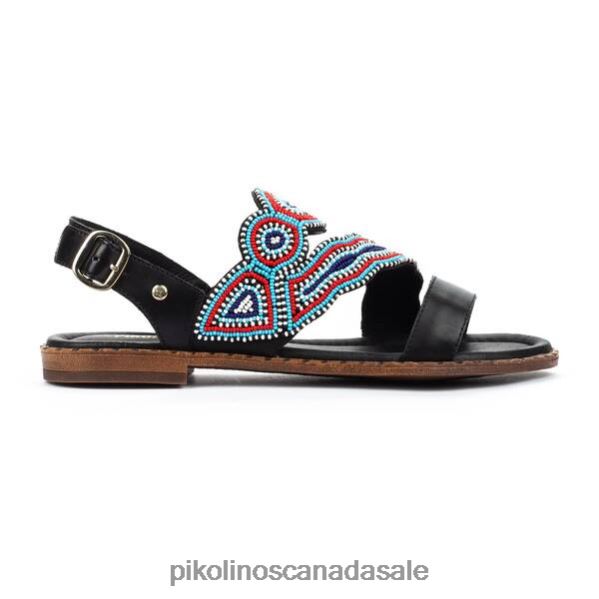 ALGAR flat sandals with heel strap Women Black 4604J723 Pikolinos Footwear