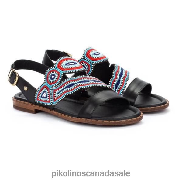 ALGAR flat sandals with heel strap Women Black 4604J723 Pikolinos Footwear