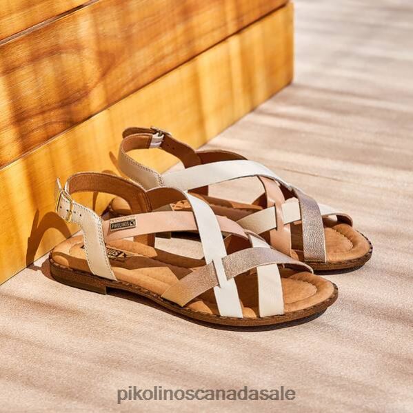 ALGAR flat sandals with heel strap Women Marfil 4604J2 Pikolinos Footwear