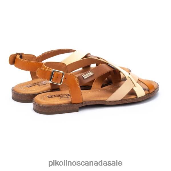 ALGAR flat sandals with heel strap Women Orange 4604J3 Pikolinos Footwear