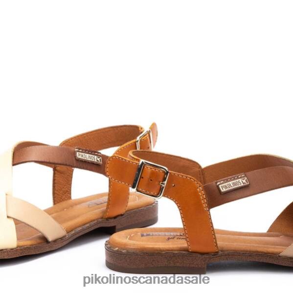 ALGAR flat sandals with heel strap Women Orange 4604J3 Pikolinos Footwear
