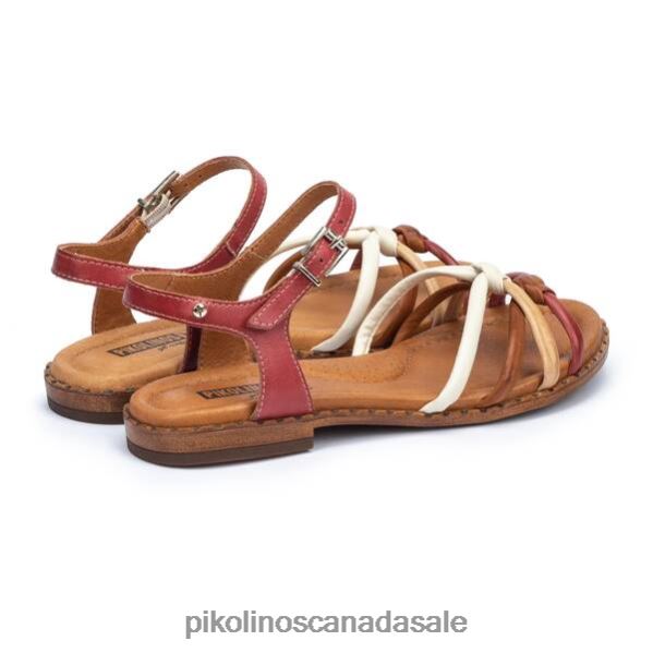 ALGAR multi-coloured flat sandals with ankle strap Women Confetti 4604J752 Pikolinos Footwear