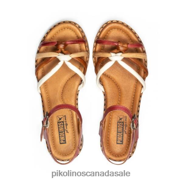 ALGAR multi-coloured flat sandals with ankle strap Women Confetti 4604J752 Pikolinos Footwear