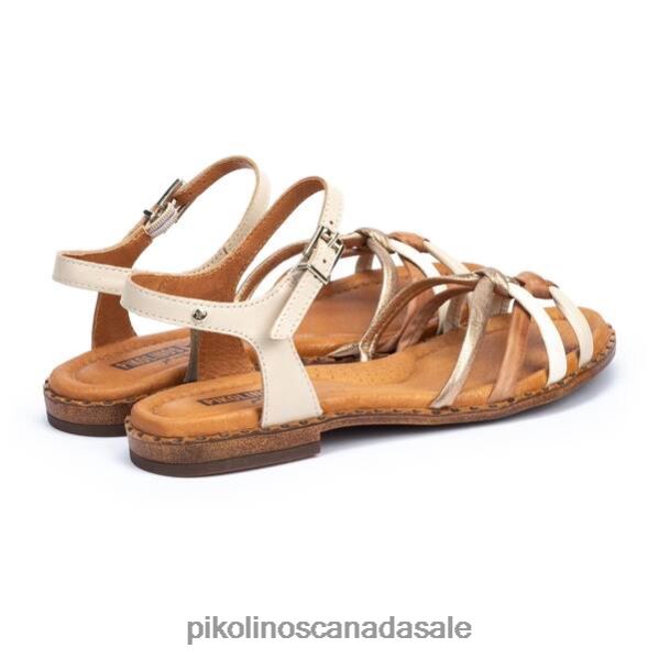 ALGAR multi-coloured flat sandals with ankle strap Women Marfil 4604J718 Pikolinos Footwear