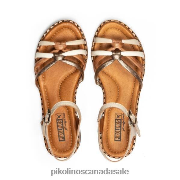 ALGAR multi-coloured flat sandals with ankle strap Women Marfil 4604J718 Pikolinos Footwear