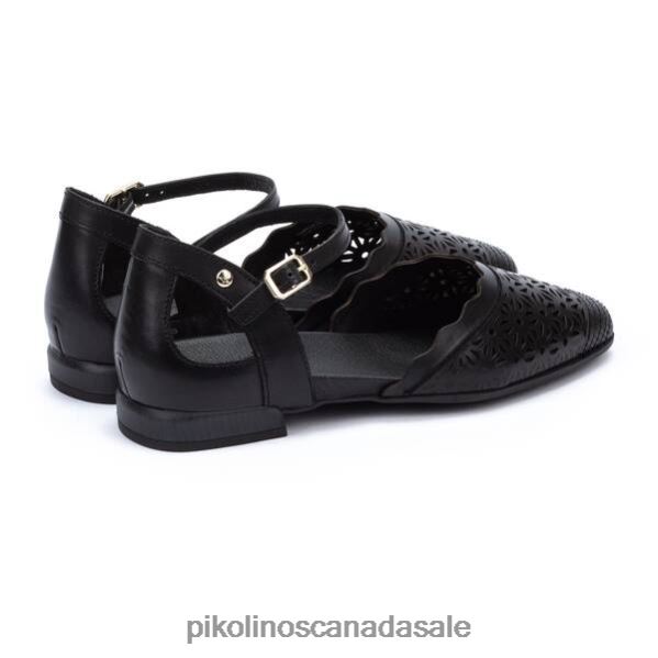 BENISSA flat sandals with closed toe Women Black 4604J93 Pikolinos Footwear