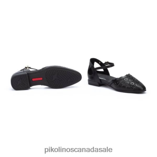 BENISSA flat sandals with closed toe Women Black 4604J93 Pikolinos Footwear