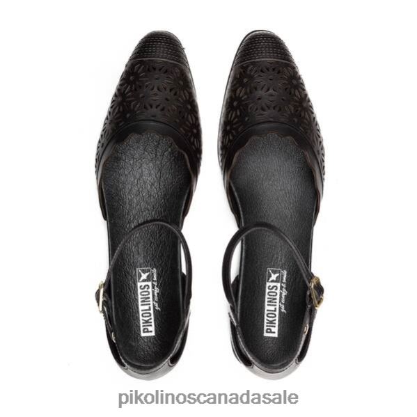 BENISSA flat sandals with closed toe Women Black 4604J93 Pikolinos Footwear