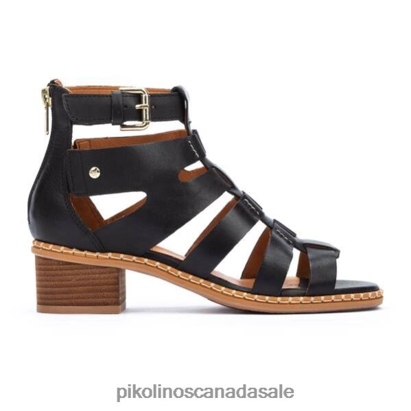 BLANES Roman sandals with heel and buckle closure Women Black 4604J119 Pikolinos Footwear