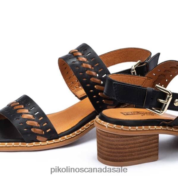 BLANES block heel sandals with buckle closure Women Black 4604J87 Pikolinos Footwear