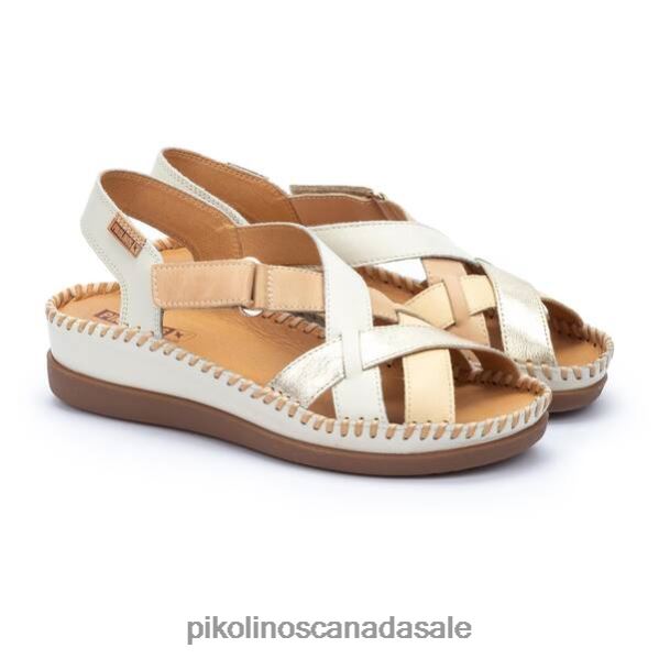CADAQUES leather sandals with wedge and extra comfortable sole Women Marfil 4604J69 Pikolinos Footwear