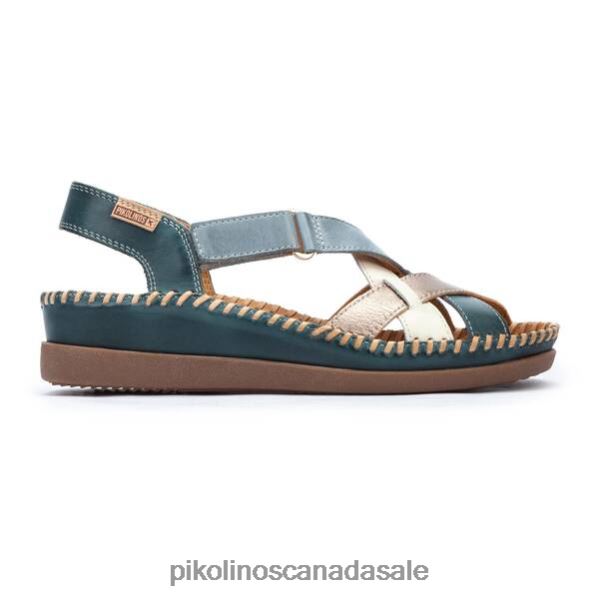CADAQUES wedge sandals with multicolor straps Women River 4604J121 Pikolinos Footwear