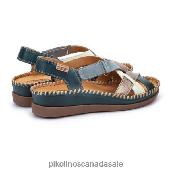 CADAQUES wedge sandals with multicolor straps Women River 4604J121 Pikolinos Footwear