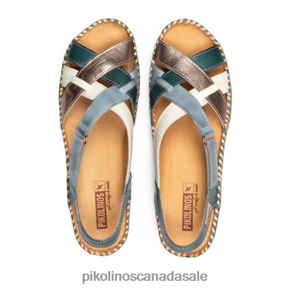 CADAQUES wedge sandals with multicolor straps Women River 4604J121 Pikolinos Footwear