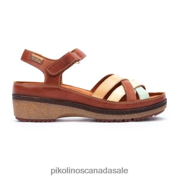GRANADA sandals with multicolor straps Women Brick 4604J122 Pikolinos Footwear