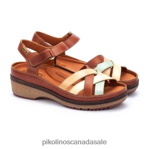 GRANADA sandals with multicolor straps Women Brick 4604J122 Pikolinos Footwear
