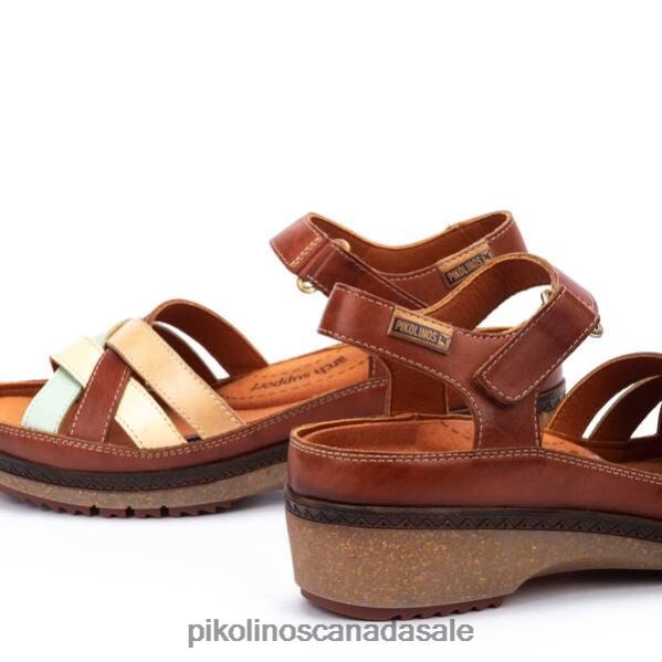 GRANADA sandals with multicolor straps Women Brick 4604J122 Pikolinos Footwear