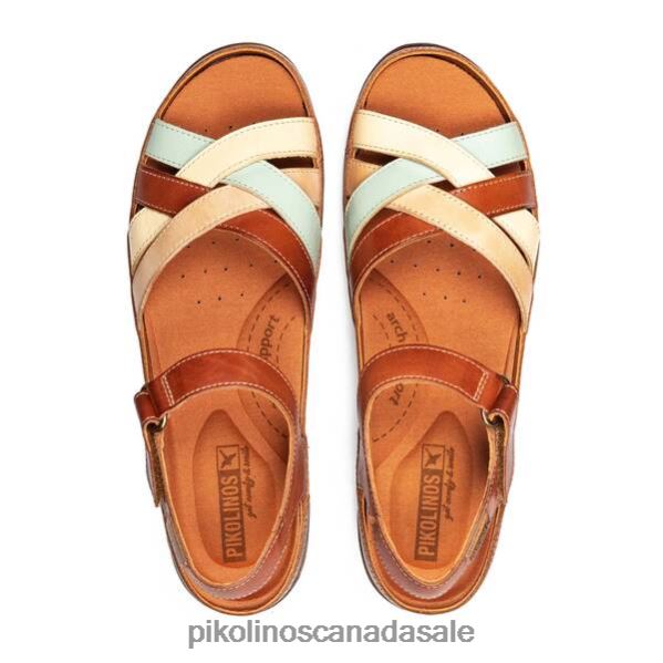 GRANADA sandals with multicolor straps Women Brick 4604J122 Pikolinos Footwear