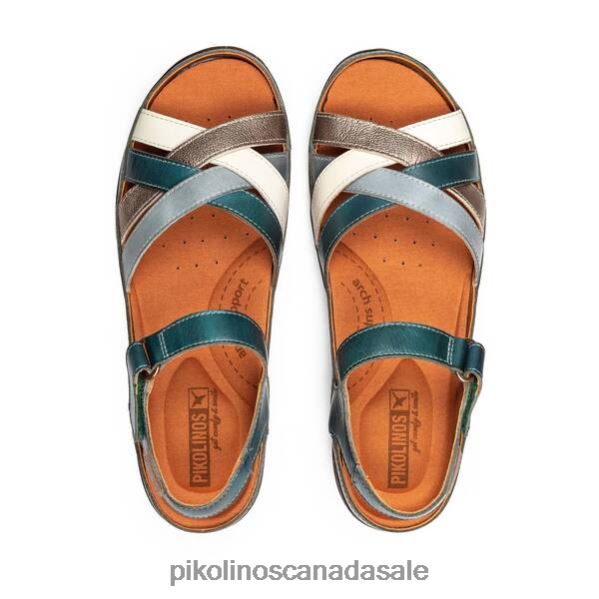 GRANADA sandals with multicolor straps Women River 4604J102 Pikolinos Footwear