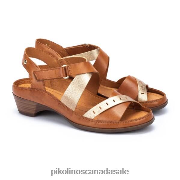 HUELVA Huelva wedges with bandeau strap Women Brandy 4604J701 Pikolinos Footwear