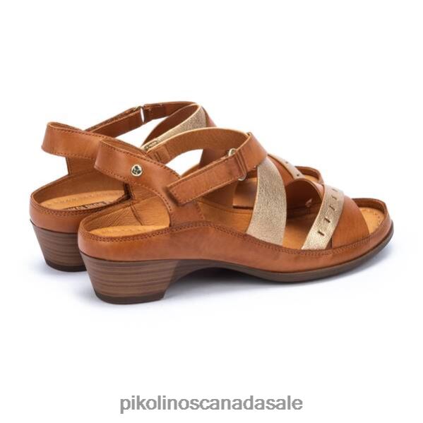 HUELVA Huelva wedges with bandeau strap Women Brandy 4604J701 Pikolinos Footwear