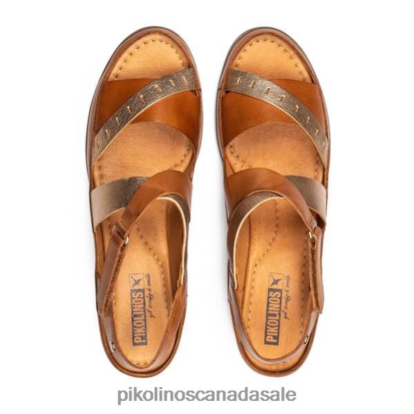 HUELVA Huelva wedges with bandeau strap Women Brandy 4604J701 Pikolinos Footwear