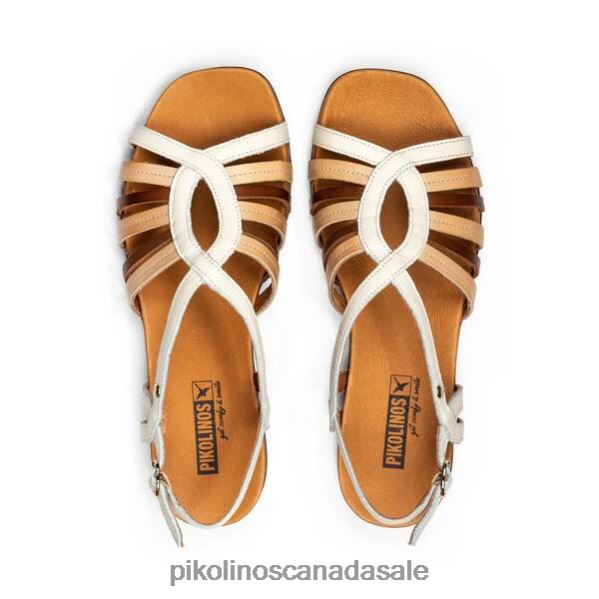 IBIZA multi-coloured sandals with wedge and ankle strap Women Nata 4604J698 Pikolinos Footwear