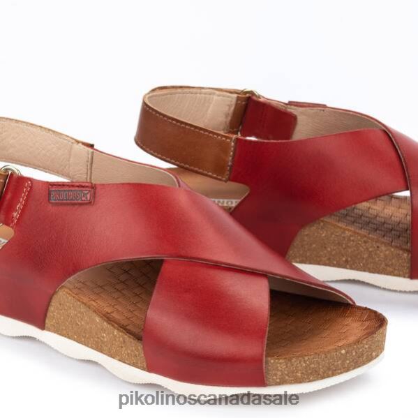 MAHON cross-strapped sandals Women Coral 4604J729 Pikolinos Footwear