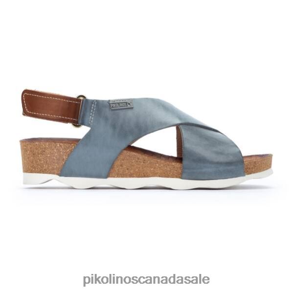 MAHON cross-strapped sandals Women Denim 4604J35 Pikolinos Footwear