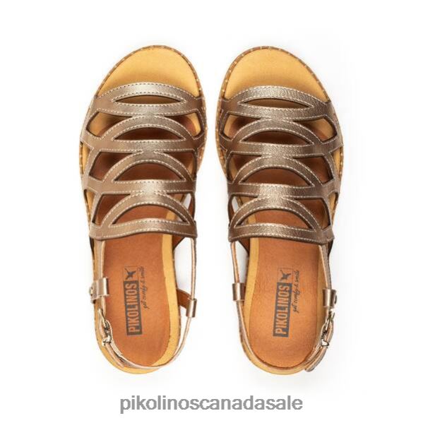 MARAZUL flat sandals with woven straps Women Champagne 4604J749 Pikolinos Footwear