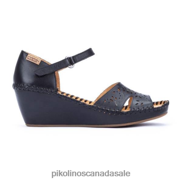 MARGARITA Margarita wedge sandals Women Black 4604J703 Pikolinos Footwear