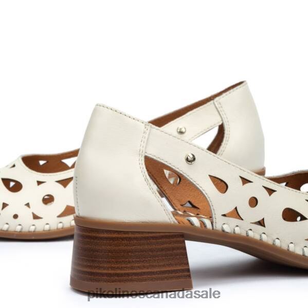 MELILLA die-cut leather sandals with wide flare heel Women Nata 4604J805 Pikolinos Footwear