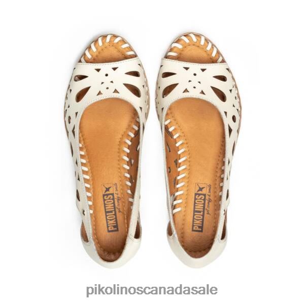 MELILLA die-cut leather sandals with wide flare heel Women Nata 4604J805 Pikolinos Footwear