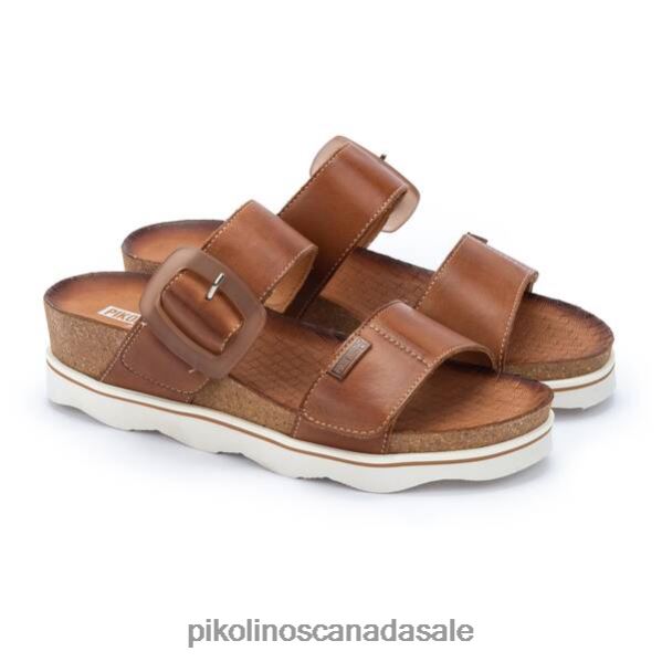 MENORCA bio design sandals with adjustable strap closure Women Brandy 4604J97 Pikolinos Footwear