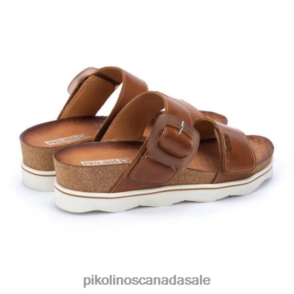 MENORCA bio design sandals with adjustable strap closure Women Brandy 4604J97 Pikolinos Footwear