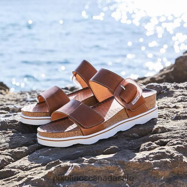 MENORCA bio design sandals with adjustable strap closure Women Brandy 4604J97 Pikolinos Footwear