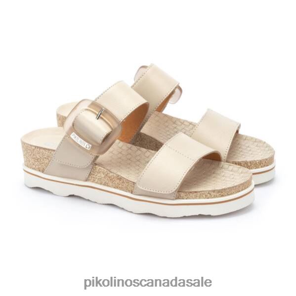 MENORCA bio design sandals with adjustable strap closure Women Marfil 4604J100 Pikolinos Footwear