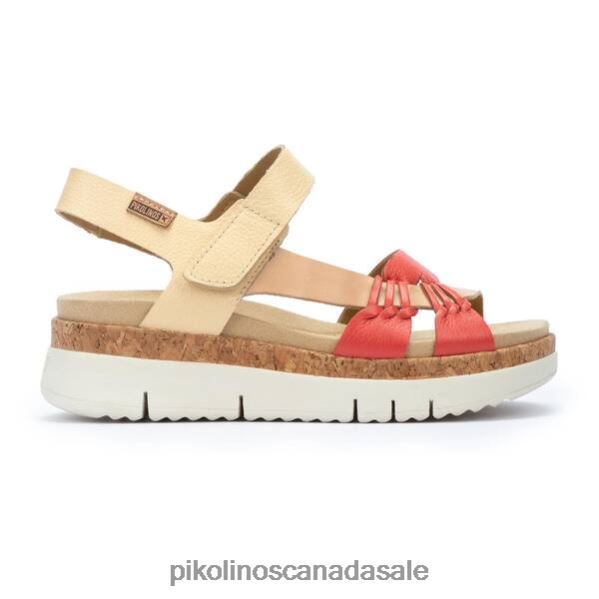 PALMA multicolor leather sport sandals Women Cream 4604J110 Pikolinos Footwear