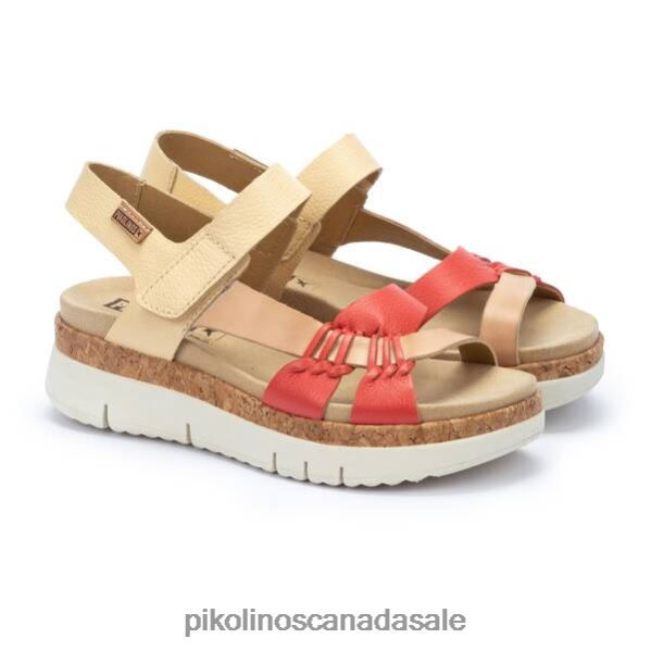 PALMA multicolor leather sport sandals Women Cream 4604J110 Pikolinos Footwear