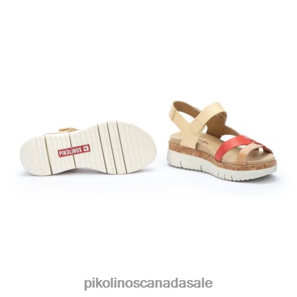 PALMA multicolor leather sport sandals Women Cream 4604J110 Pikolinos Footwear