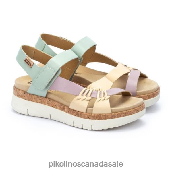 PALMA multicolor leather sport sandals Women Mint 4604J117 Pikolinos Footwear