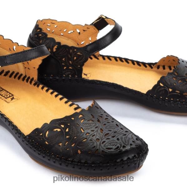 P. VALLARTA ballet pump with ankle fastening Women Black 4604J18 Pikolinos Footwear