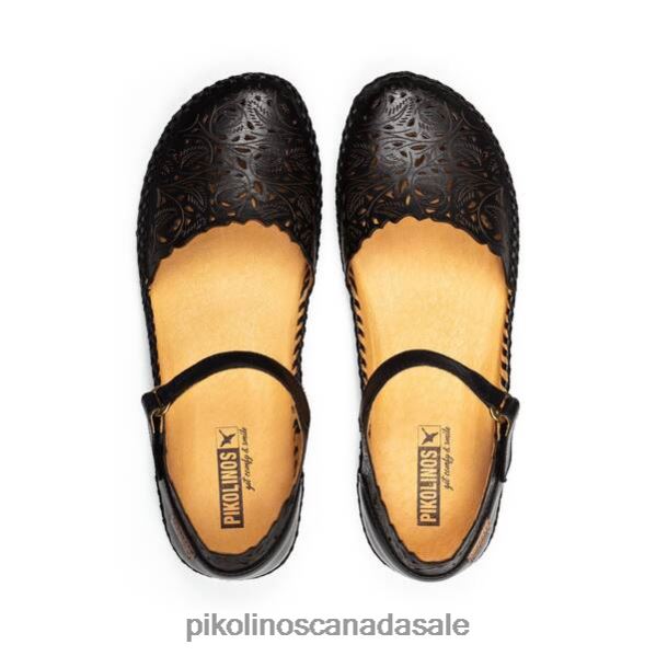 P. VALLARTA ballet pump with ankle fastening Women Black 4604J18 Pikolinos Footwear